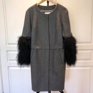 Adam Lippes grey wool coat